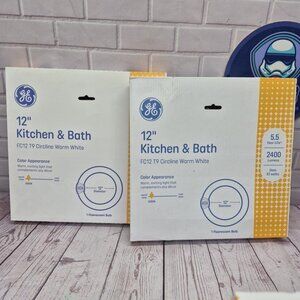 HTF General Electric (Lot of 2) GE 12" Kitchen & Bath  FC12 T9 Bulb 32W, NIB